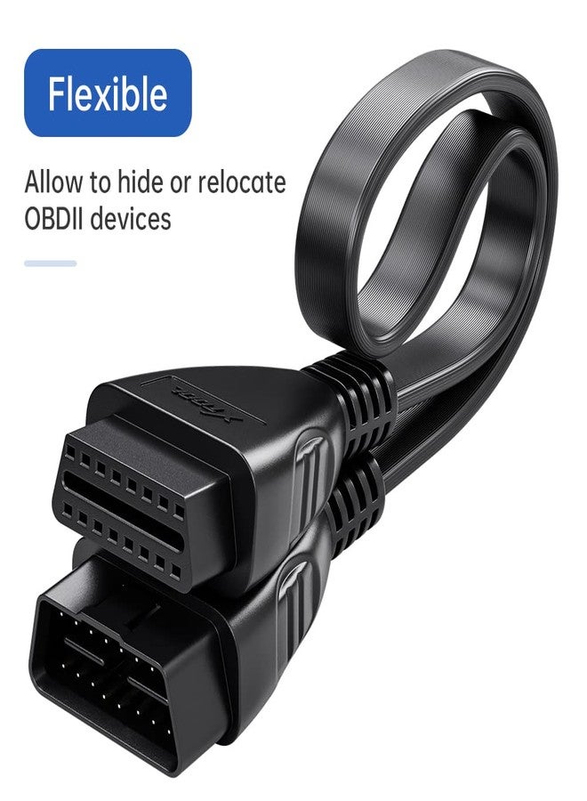 XTOOL OBDII Extension Cable, 1.64ft 16 Pin Male to Female Cable, Universal Extension Cord A30/A30D/A30M, D7, D8, D8BT, D9, D9 Pro, IP616, IP819, IP508, IP508S, IP608 Diagnostic Scanner - Image 4